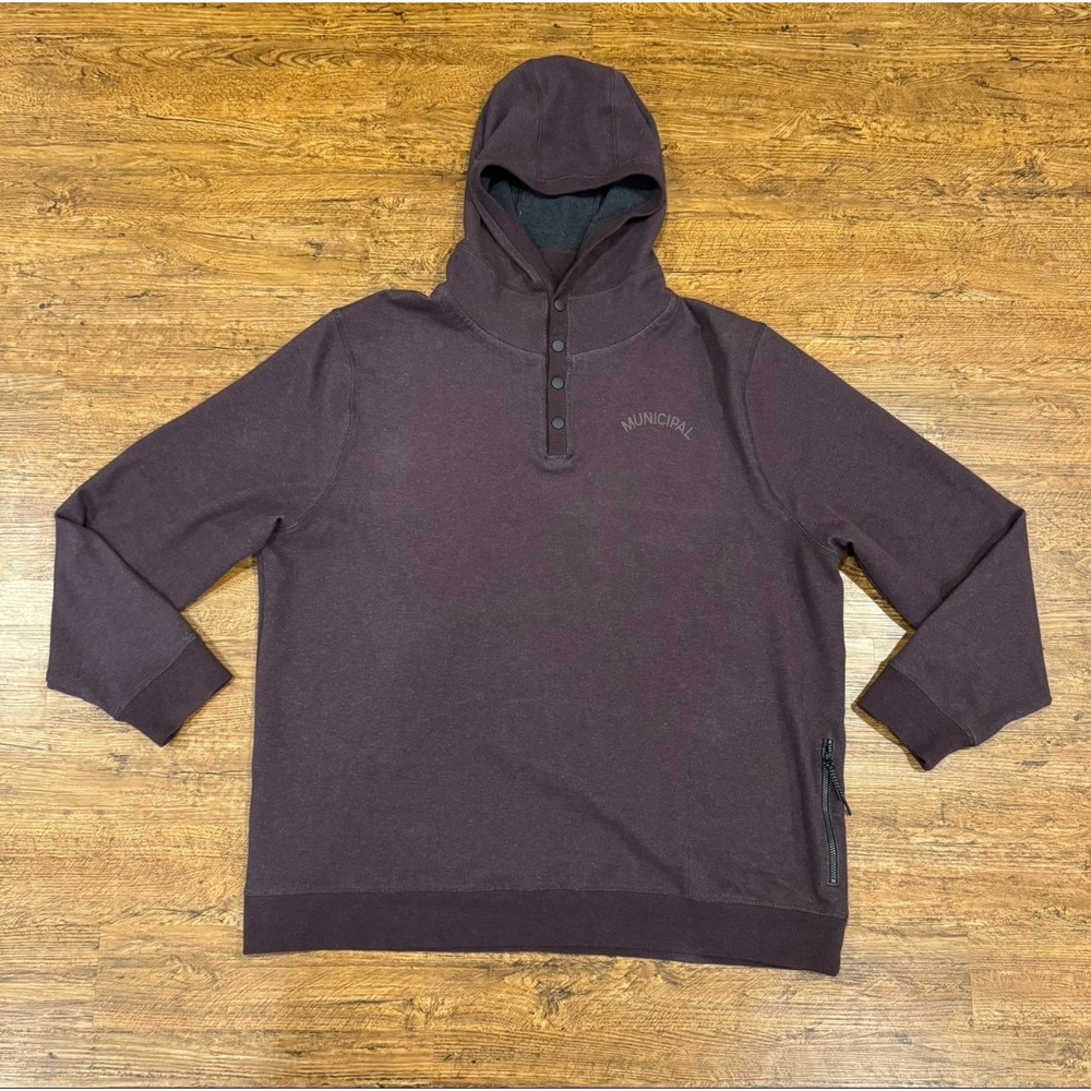 Municipal Sport Utility Gear Red Logo Pullover Hoodie Sweatshirt Sweater Men 2XL - Picture 2 of 7